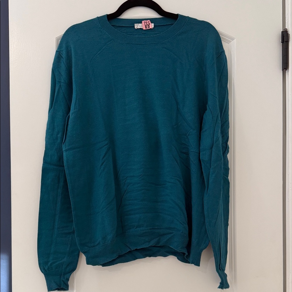 Versace Teal Crewneck Sweater